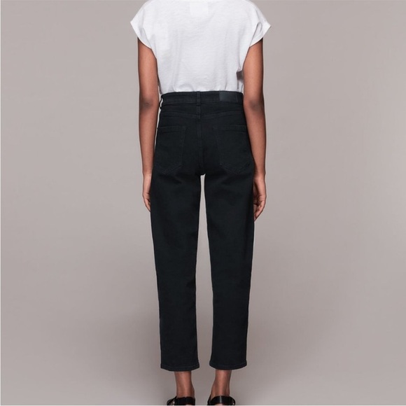 Whistles Barrel Leg Jean in Black - Picture 2 of 9